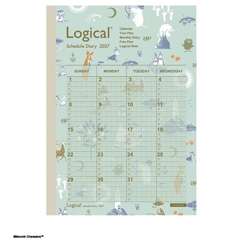 ロジカルダイアリー2027月間ノートタイプ ナカバヤシ