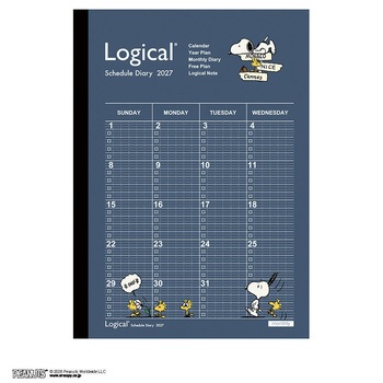 ロジカルダイアリー2027月間ノートタイプ ナカバヤシ
