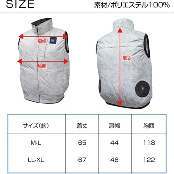 22V胸スイッチ付き空調ベスト(R)バッテリーフルセット ブレイン
