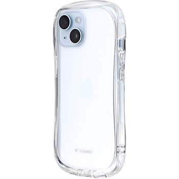 iPhone 15/iPhone 14 耐傷・耐衝撃ハイブリッドケース「ViAMO crystal」ストラップホール付 TPU LEPLUS NEXT