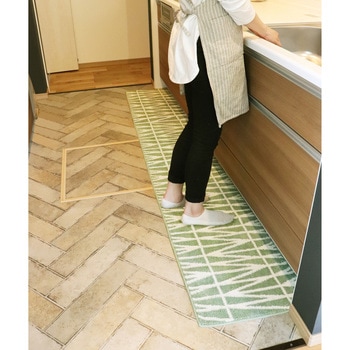ナチュラルキッチンマット45×252 オカトー