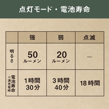 充電式 護衛さんライト チャコールグレー ムサシ