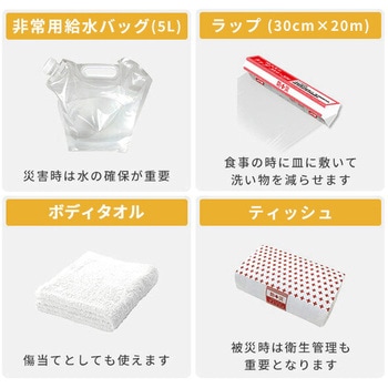 防災士監修 ナップサック防災 20点セット YAMAZEN(山善)