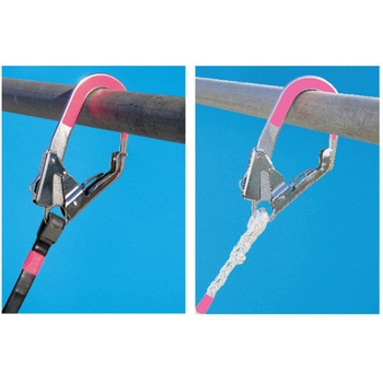 安全帯フック用蛍光ステッカー 蛍光ピンク つくし工房