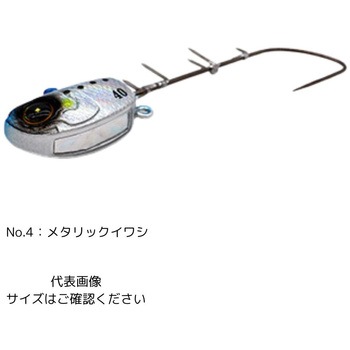 瞬貫船太刀魚テンヤ 誘い速掛フッ素フック 50号 HAYABUSA