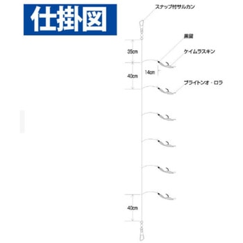 実戦サビキ リアルシラス 6本鈎 HAYABUSA