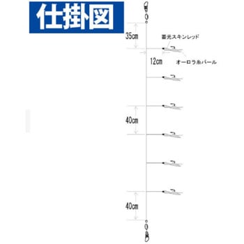 船サビキ アジ・イサキ レッド HAYABUSA