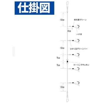 船極アジ・真鯛 スリットハゲ皮 HAYABUSA