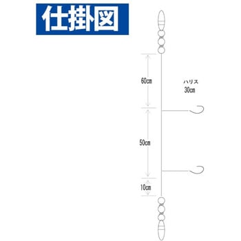 船カサゴ・ガシラ五目 2本鈎3セット HAYABUSA
