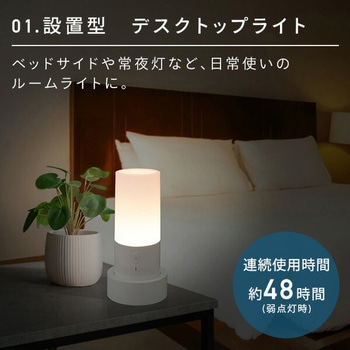 充電式 サポートライト マグネット付き LEDライト 連続使用48時間 TOPLAND