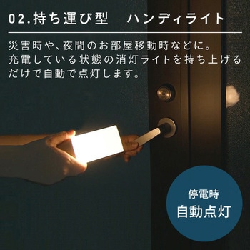 充電式 サポートライト マグネット付き LEDライト 連続使用48時間 TOPLAND