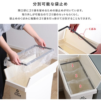 バタフライオープンタイプ ペダルゴミ箱32L ホームテイスト