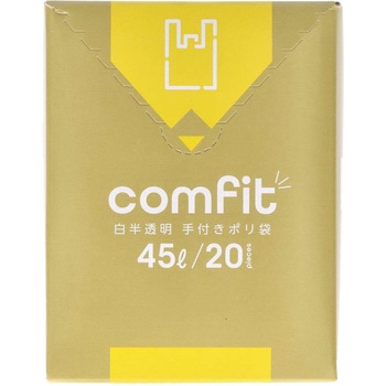 comfit白半透明とって付きポリ袋 ジャパックス