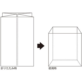 HDPE製 ガゼット透明パレットカバー - ホワイトバリーン