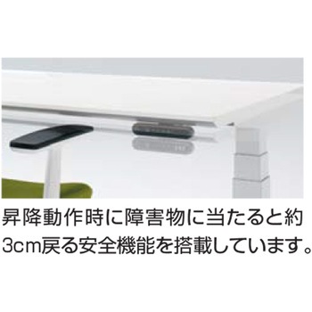 デスク シークエンス 舟底エッジL型天板 ボタン昇降(配送・組立サービス付き) コクヨ