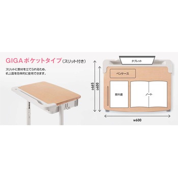 Campus for SCHOOL 児童生徒用可動式机 スリット(配送・組立サービス付き) コクヨ