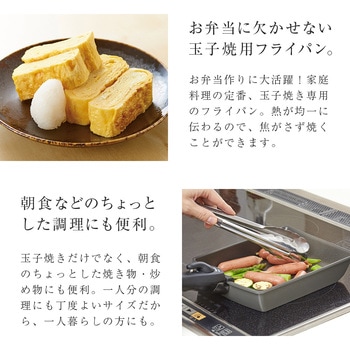 チタンシェフ脱着ハンドル式フライパン 玉子焼き器 アイメディア
