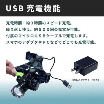 CREE XM-L T6 充電式ヘッドライト GLOBAL&LOCAL