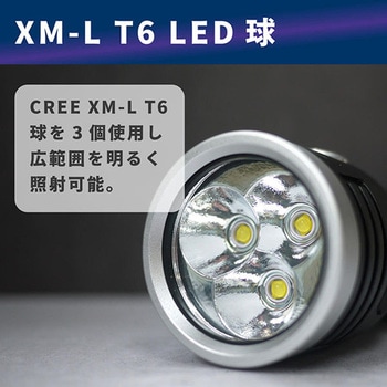 CREE XM-L T6 充電式LEDボールドライト GLOBAL&LOCAL