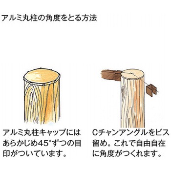 アルミ丸柱キャップ ブロンズ タカショー