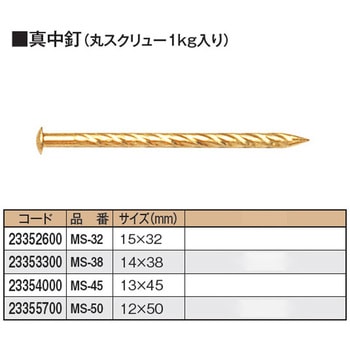 真中釘 丸スクリュー タカショー