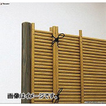 ユニットフェンスL型用柱 枯焼杉丸太柱 タカショー
