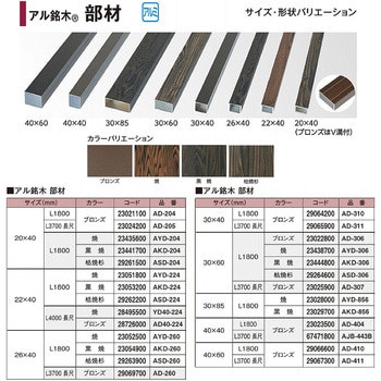 アル銘木 部材 ブロンズ タカショー