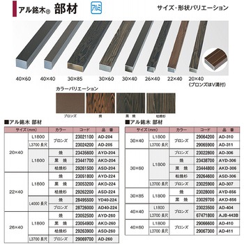 アル銘木 部材 ブロンズ タカショー