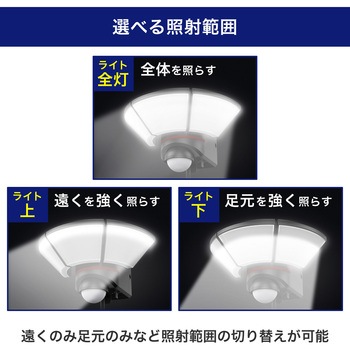 ACセンサーライト リモコン付き 電源直結可能 赤色警告灯モードあり  防水仕様(IP45) ELPA