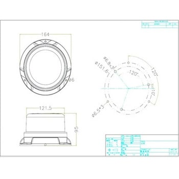 LED回転灯 シガレットソケット付き マリンテック