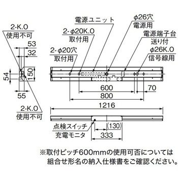 LEDライトユニット形ベースライト 非常用照明器具 40形 直付形 逆富士タイプ 150幅 非常時LED高出力タイプ 三菱電機