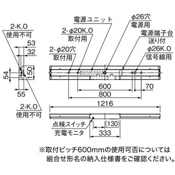 LEDライトユニット形ベースライト 非常用照明器具 40形 直付形 逆富士タイプ 150幅 非常時LED一般出力タイプ 三菱電機