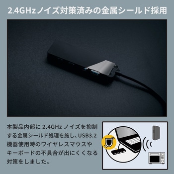 1つのType-Cポートで複数の周辺機器が使える USB3.2 Gen1 Type-A×4 ノイズ対策済み Type-C USBハブ OWLTECH(オウルテック)