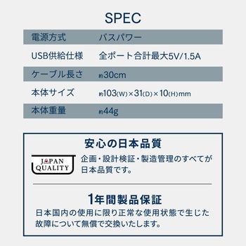 1つのType-Cポートで複数の周辺機器が使える USB3.2 Gen1 Type-A×4 ノイズ対策済み Type-C USBハブ OWLTECH(オウルテック)