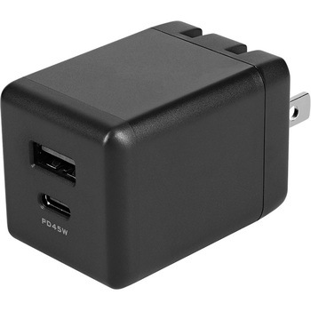 OWL-APD45C1A1G-BK GaN(�����K���E��)�̗p USB Type-C�~1 USB Type-A�~1 �ő�PD45W�o�� �R���p�N�g2�|�[�gAC�[�d�� OWLTECH(�I�E���e�b�N) 80394538