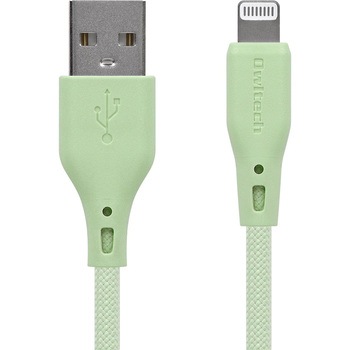 超やわらかで断線に強い 耐屈曲3万回以上 急速充電2.4A/データ転送 USB Type-A to Lightning シリコンケーブル OWLTECH(オウルテック)