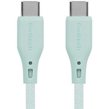 超やわらかで断線に強い 耐屈曲3万回以上 PD60W充電/データ転送 USB Type-C to USB Type-C シリコンケーブル OWLTECH(オウルテック)