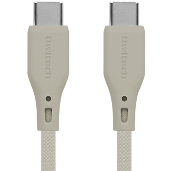 超やわらかで断線に強い 耐屈曲3万回以上 PD60W充電/データ転送 USB Type-C to USB Type-C シリコンケーブル OWLTECH(オウルテック)