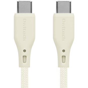 超やわらかで断線に強い 耐屈曲3万回以上 PD60W充電/データ転送 USB Type-C to USB Type-C シリコンケーブル OWLTECH(オウルテック)
