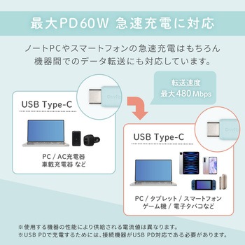 超やわらかで断線に強い 耐屈曲3万回以上 PD60W充電/データ転送 USB Type-C to USB Type-C シリコンケーブル OWLTECH(オウルテック)