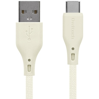 超やわらかで断線に強い 耐屈曲3万回以上 急速充電3A/データ転送 USB Type-A to USB Type-C シリコンケーブル OWLTECH(オウルテック)