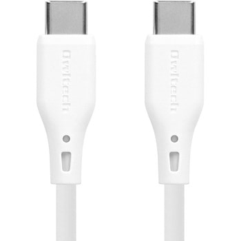 バイオマス素材使用 耐屈曲2万回以上 PD60W充電/データ転送 USB Type-C to USB Type-C エコナミクスケーブル OWLTECH(オウルテック)
