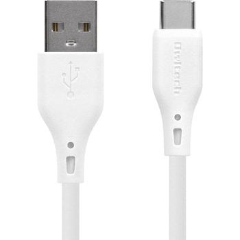 バイオマス素材使用 耐屈曲2万回以上 急速充電3A/データ転送  USB Type-A to USB Type-C エコナミクスケーブル OWLTECH(オウルテック)