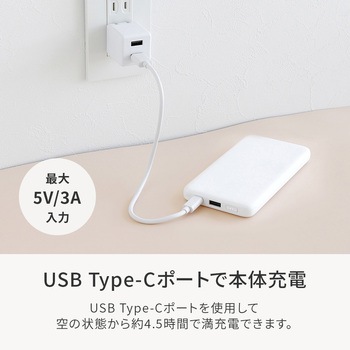 厚さ14.2mm 10000mAh 最大15W出力 USB Type-C入出力/USB Type-A出力 モバイルバッテリー OWLTECH(オウルテック)