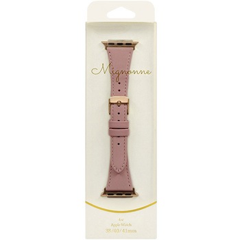 Apple Watch(38/40/41mm)用 ニュアンスカラー スリムレザーバンド 『mignonne』(ミニョン) OWLTECH(オウルテック)