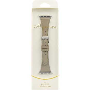 Apple Watch(38/40/41mm)用 ニュアンスカラー スリムレザーバンド 『mignonne』(ミニョン) OWLTECH(オウルテック)