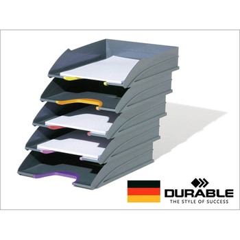 バリカラーレタートレーセット(5枚入) DURABLE