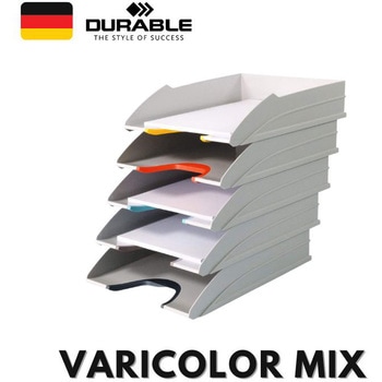 バリカラーMIX レタートレーセット(5枚入) DURABLE