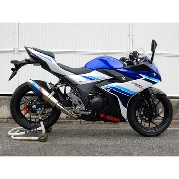 S/Oラウンド・焼色チタンサイレンサー 17-22/・23-GSX250R WR’S(ダブルアールズ)