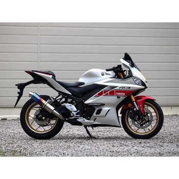S/O ラウンド・焼き色チタンサイレンサー 22・23- YZF-R3 WR’S(ダブルアールズ)